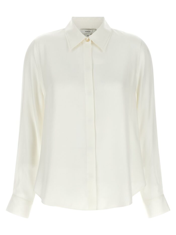 VINCE Double White Collar Shirt