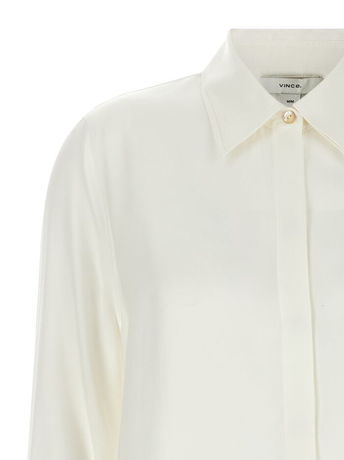 VINCE Double White Collar Shirt
