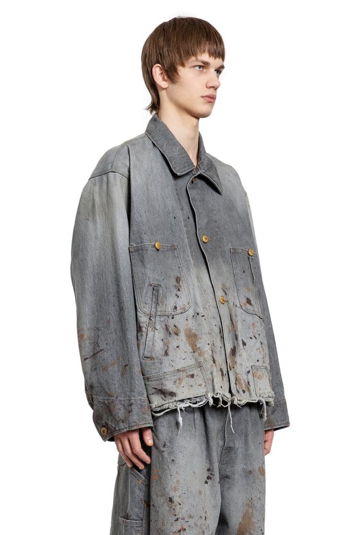 DOUBLET Cut Off Denim Coverall Jacket