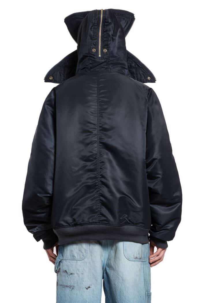 DOUBLET Petal Mouth Hood Bomber Jacket