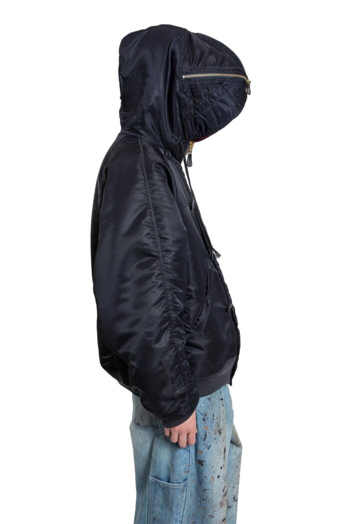 DOUBLET Petal Mouth Hood Bomber Jacket