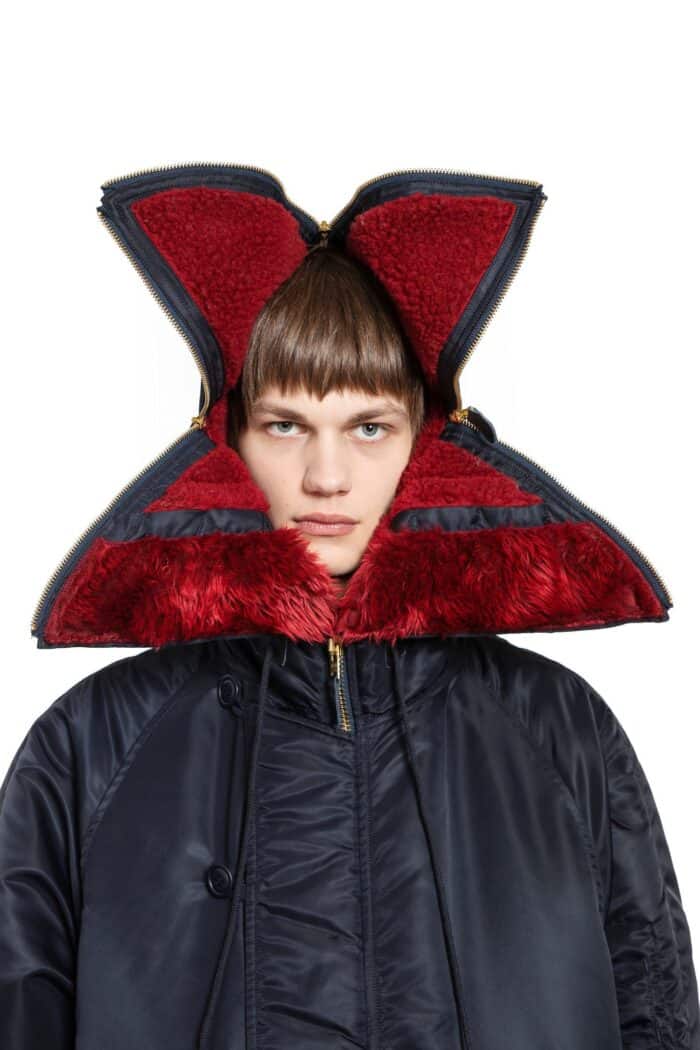 DOUBLET Petal Mouth Hood Bomber Jacket