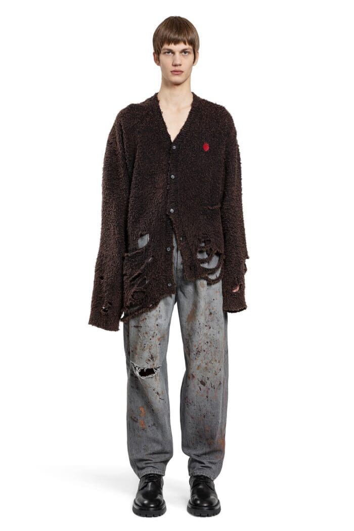 DOUBLET Zombie Silhoutte Knitted Cardigan