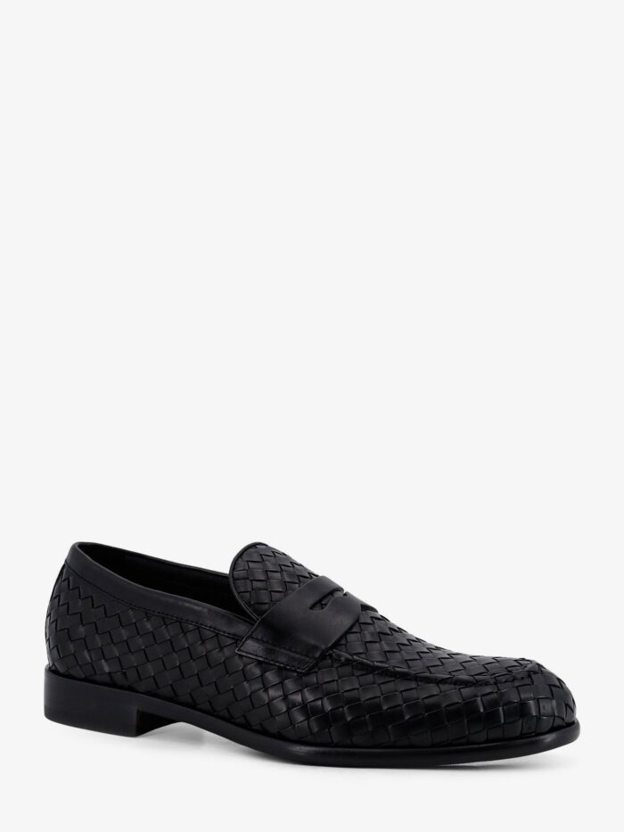 Doucal'S Adler Leather Loafers With Woven Pattern
