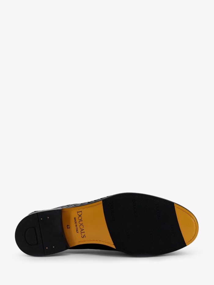 Doucal'S Adler Leather Loafers With Woven Pattern