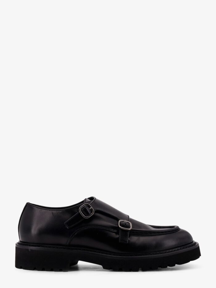 Doucal'S Double Buckle Leather Shoe