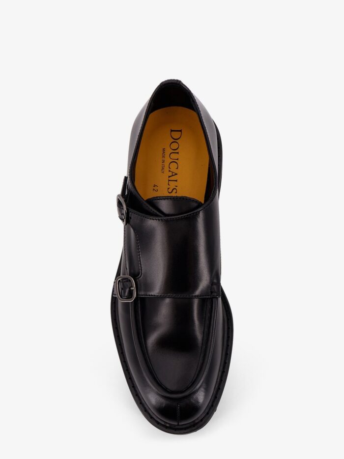 Doucal'S Double Buckle Leather Shoe