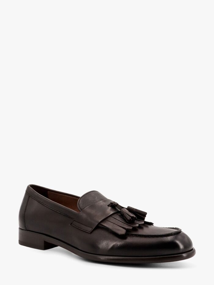 Doucal'S Leather Loafer With Iconic Tassels