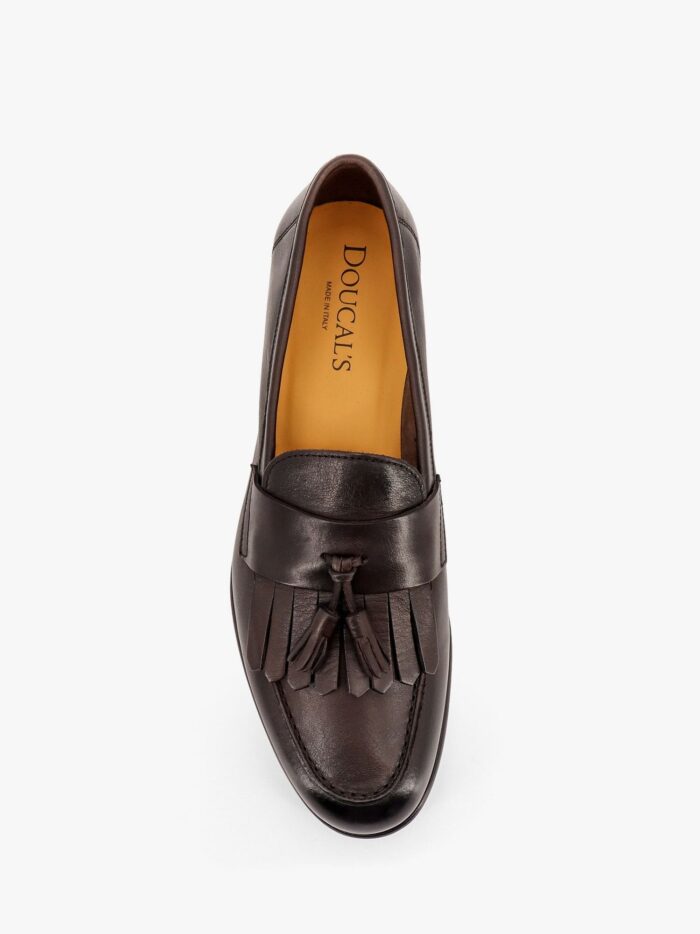 Doucal'S Leather Loafer With Iconic Tassels