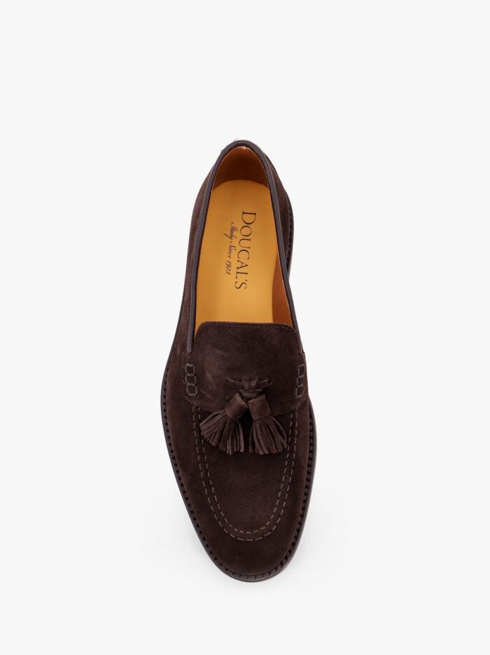 Doucal'S Suede Loafer With Iconic Tassels