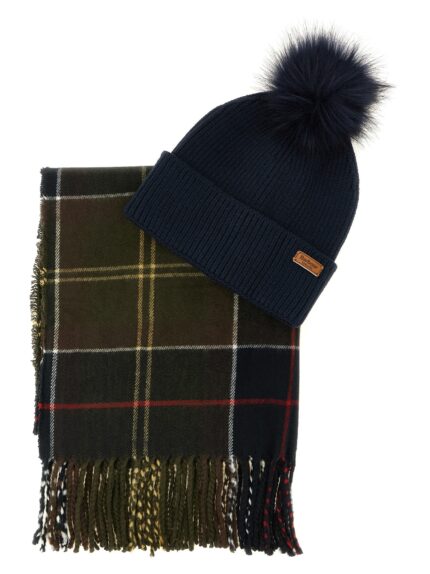 BARBOUR 'Dover & Haile' Set: Cap + Scarf