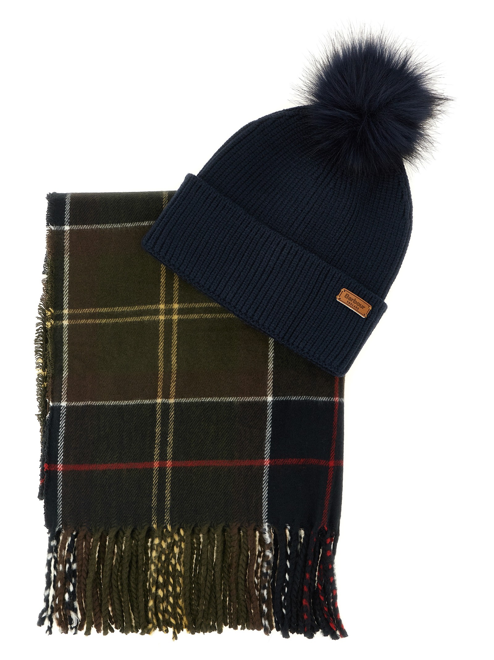 BARBOUR 'Dover & Haile' Set: Cap + Scarf
