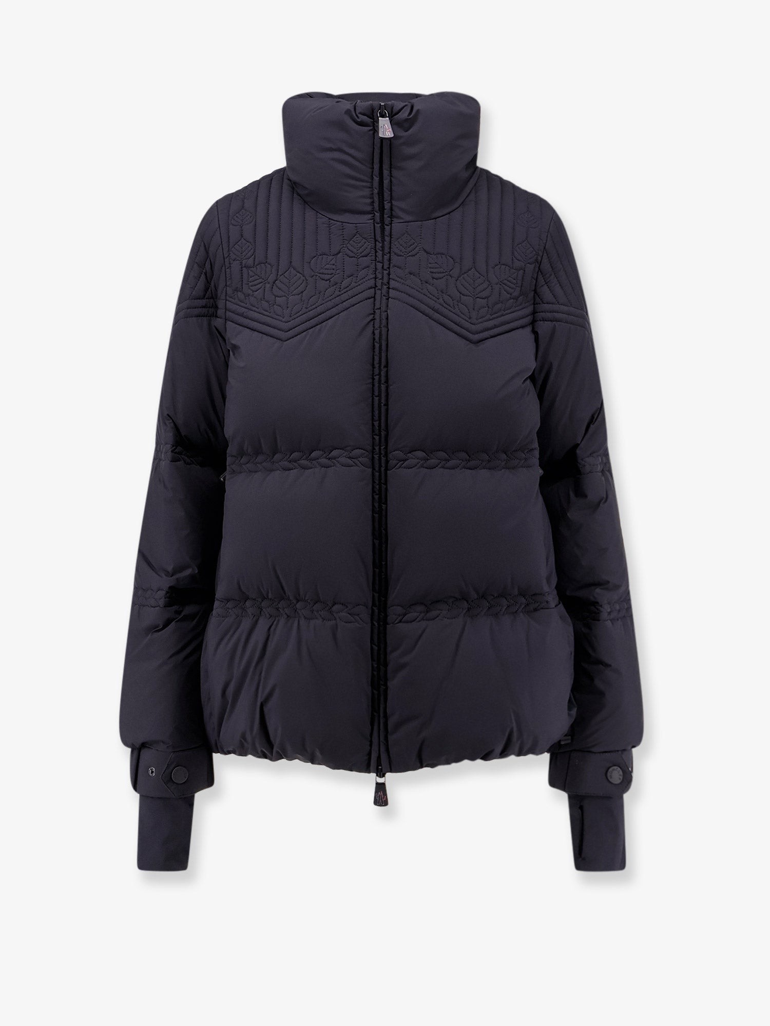 MONCLER GRENOBLE Down Jacket With Hood And Emboridery