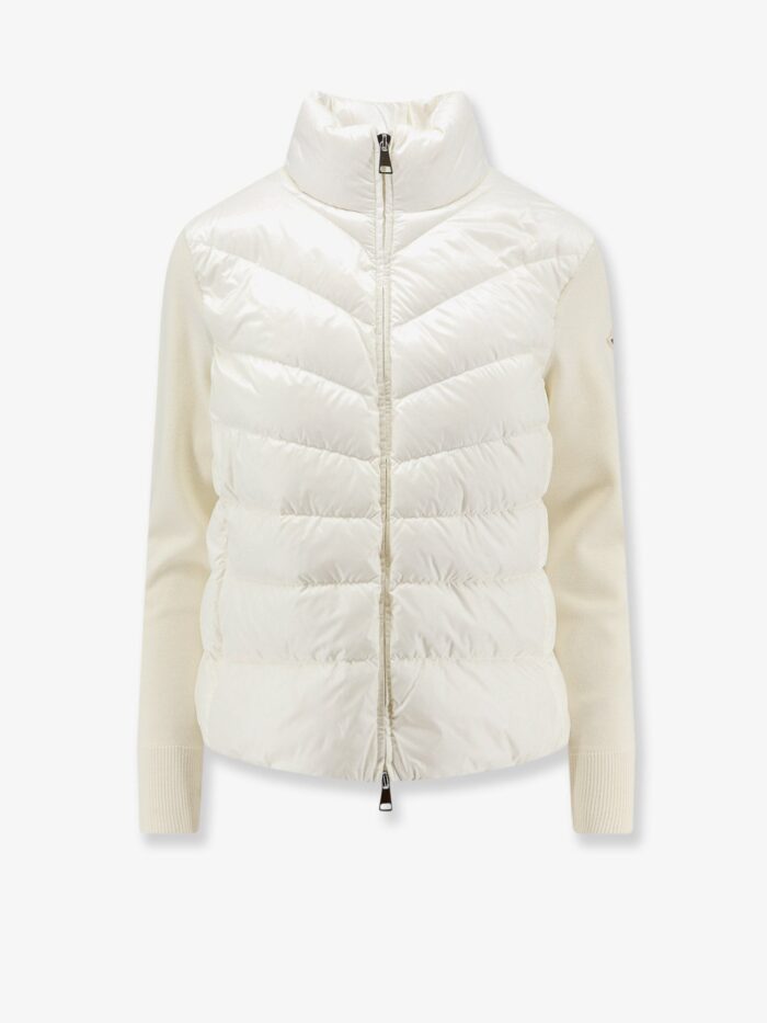Moncler Down Jacket With Virgin Wool Sleeves