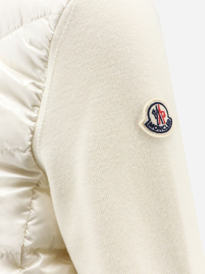 Moncler Down Jacket With Virgin Wool Sleeves