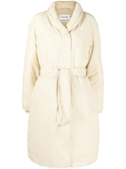 Down Wrap Puffer Coat