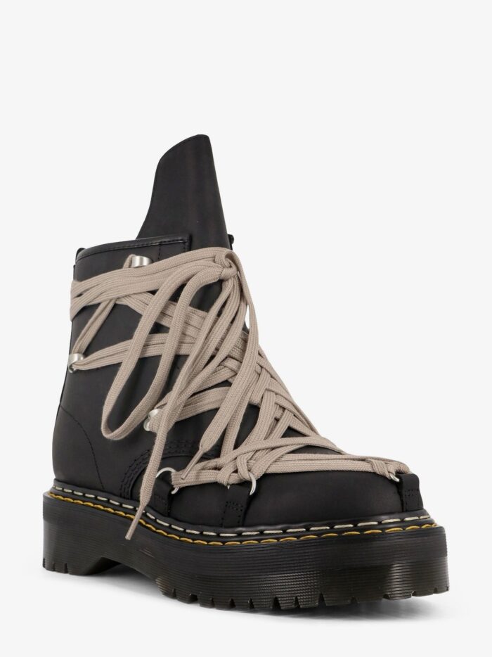 DR. MARTENS X RICK OWENS 1460 Quad Sole Megalace Leather Boots