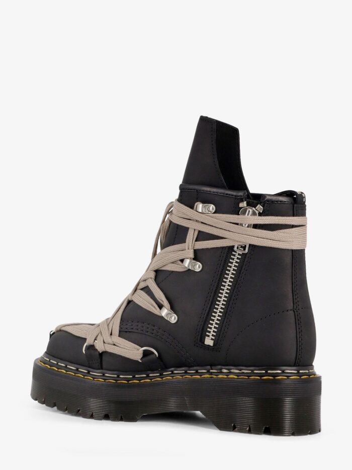 DR. MARTENS X RICK OWENS 1460 Quad Sole Megalace Leather Boots