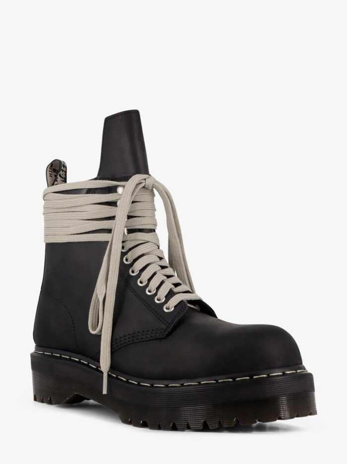 DR. MARTENS X RICK OWENS Quad Sole Steel Toe Leather Boot