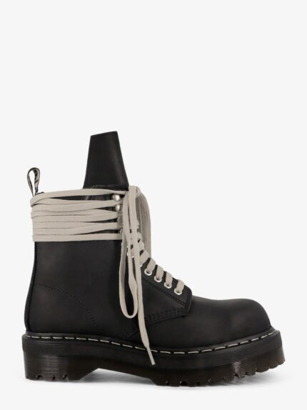DR. MARTENS X RICK OWENS Quad Sole Steel Toe Leather Boot