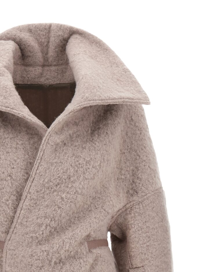 RICK OWENS 'Dracucollar Belted' Coat