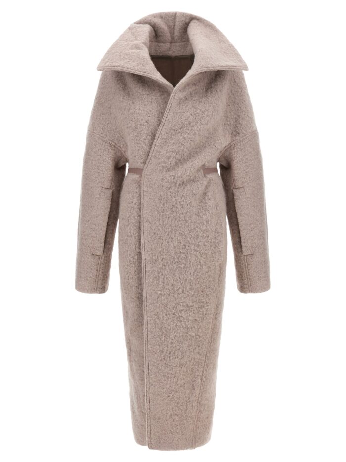 rick owens 'dracucollar belted' coat RICK OWENS 'Dracucollar Belted' Coat