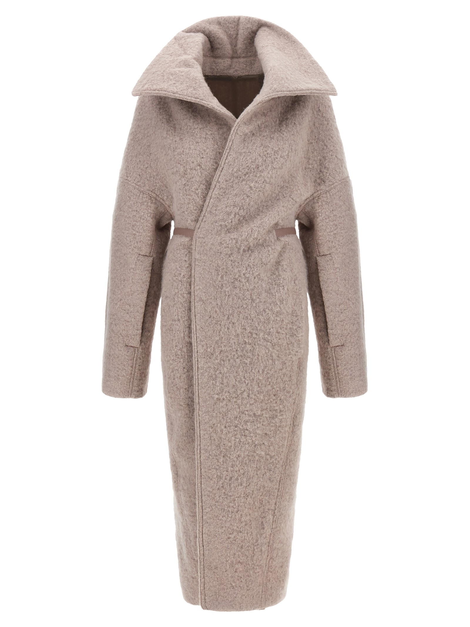 RICK OWENS 'Dracucollar Belted' Coat