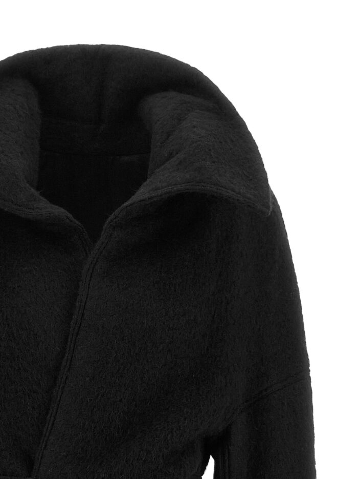 RICK OWENS 'Dracucollar Belted' Coat