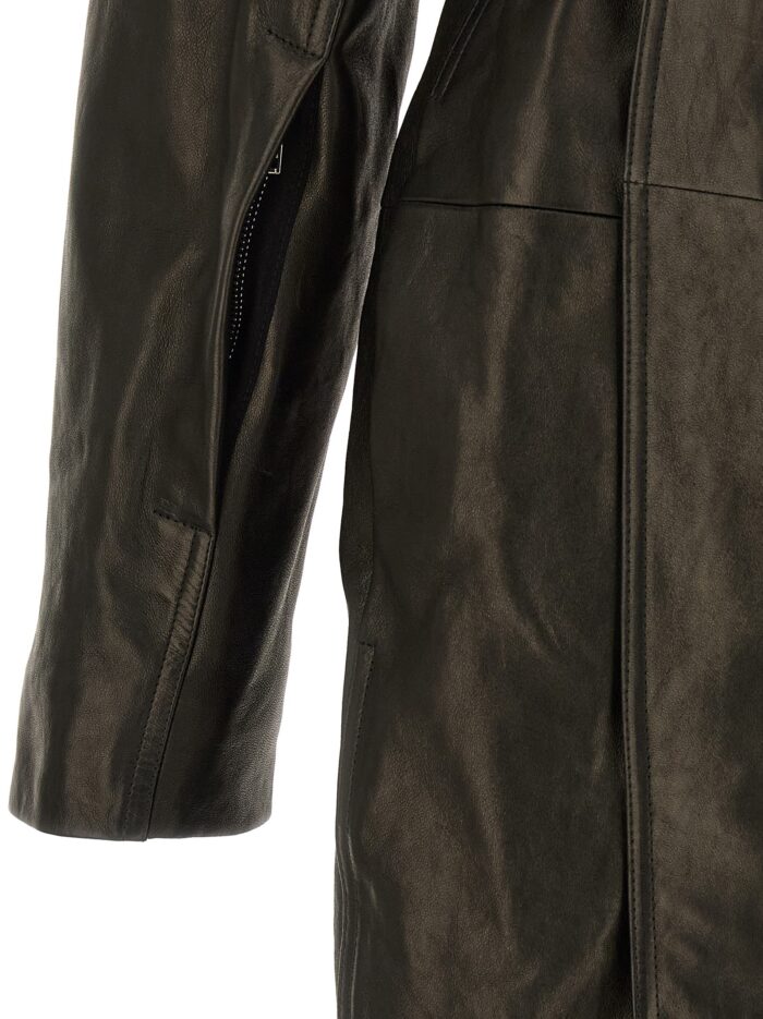 RICK OWENS 'Dracucollar Belted' Coat