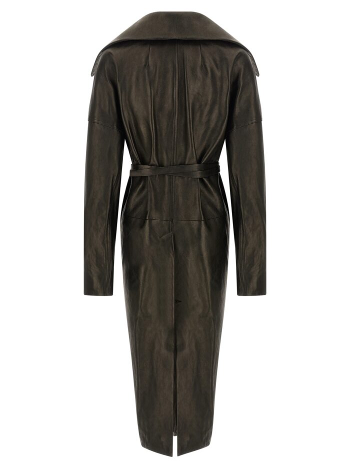 RICK OWENS 'Dracucollar Belted' Coat