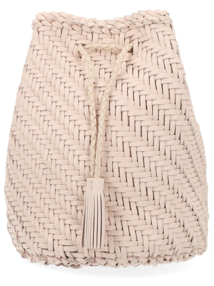 DRAGON DIFFUSION BORSA "POMPOM DOUBLE JUMP TAN"