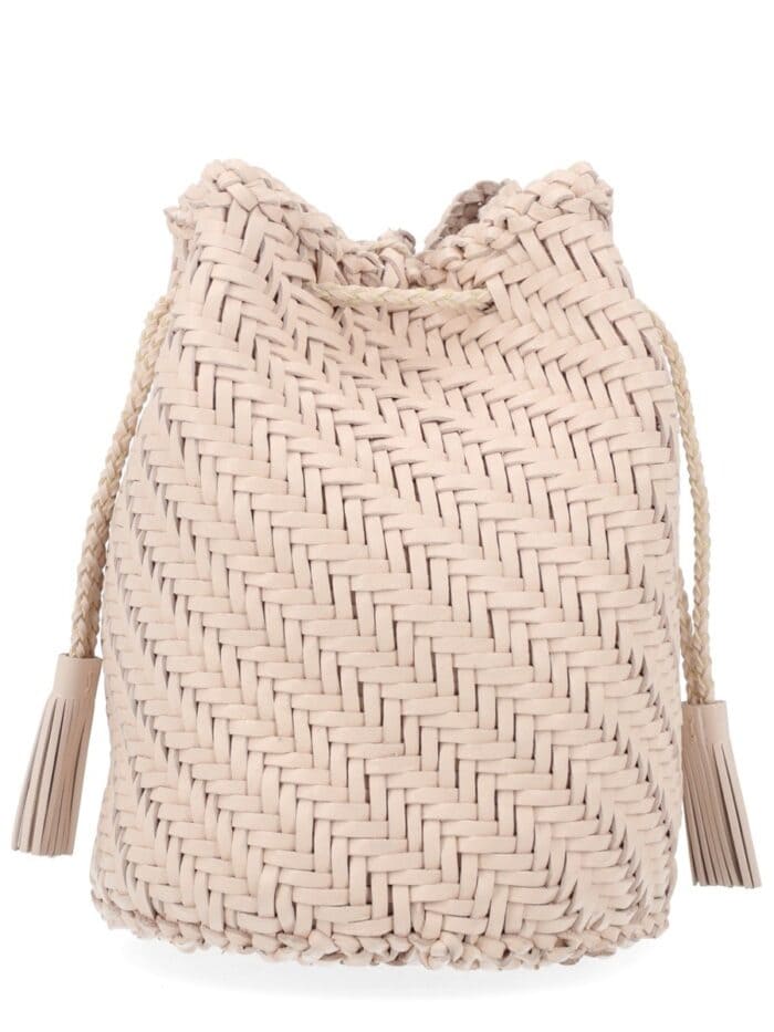 DRAGON DIFFUSION BORSA "POMPOM DOUBLE JUMP TAN"