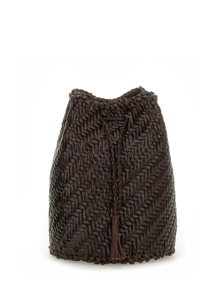 DRAGON DIFFUSION "POMPOM DOUBLE JUMP TAN" BAG