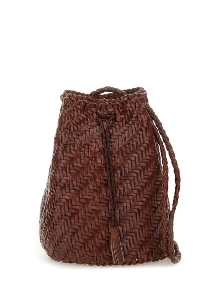 DRAGON DIFFUSION "POMPOM DOUBLE JUMP TAN" BAG