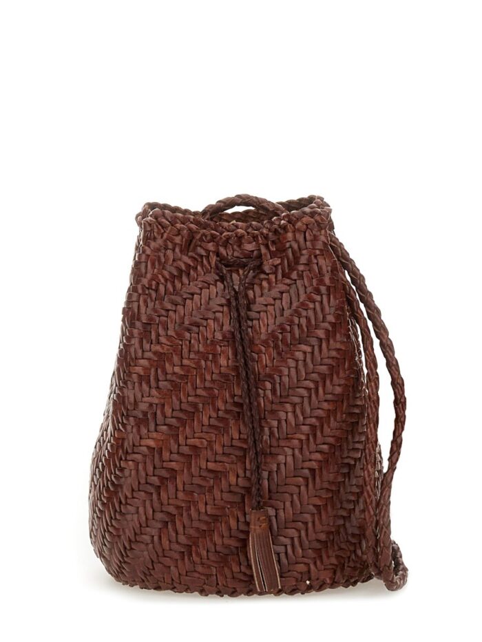 DRAGON DIFFUSION "POMPOM DOUBLE JUMP TAN" BAG