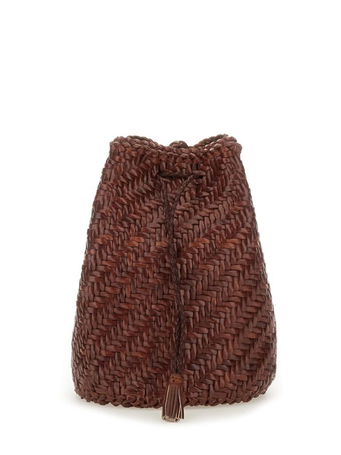 DRAGON DIFFUSION "POMPOM DOUBLE JUMP TAN" BAG