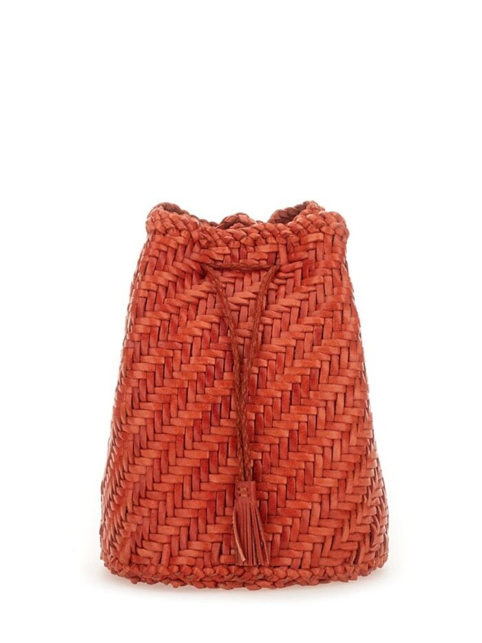 DRAGON DIFFUSION "POMPOM DOUBLE JUMP TAN" BAG