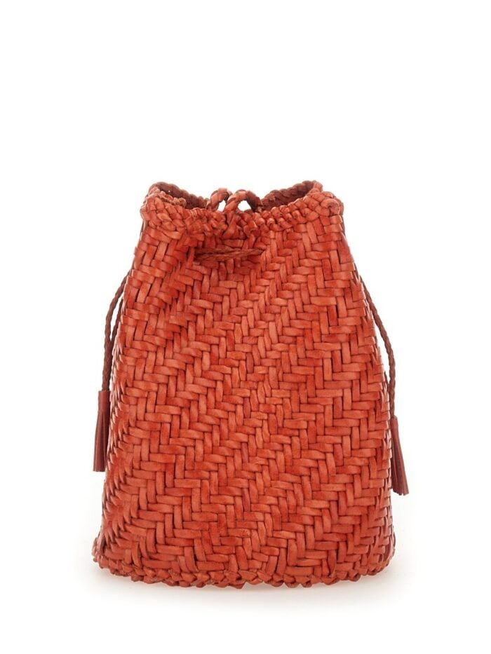 DRAGON DIFFUSION "POMPOM DOUBLE JUMP TAN" BAG