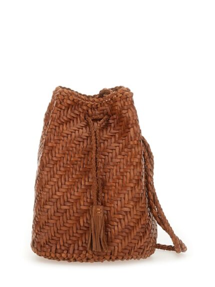 DRAGON DIFFUSION "POMPOM DOUBLE JUMP TAN" BAG
