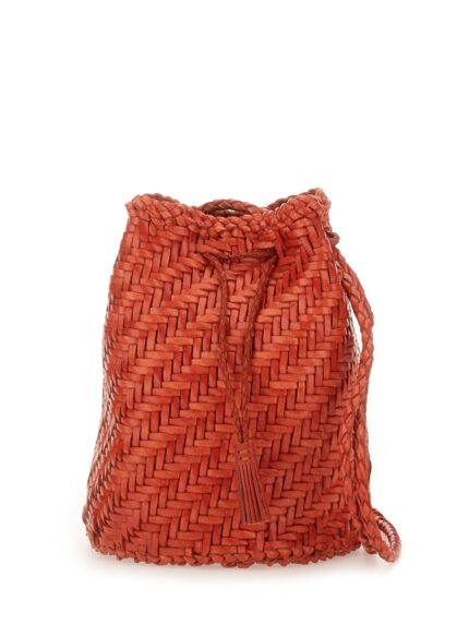 DRAGON DIFFUSION "POMPOM DOUBLE JUMP TAN" BAG