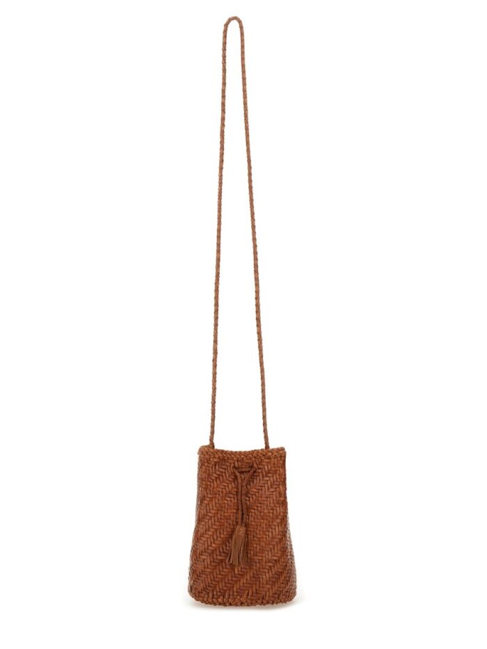 DRAGON DIFFUSION "POMPOM DOUBLE JUMP TAN" BAG