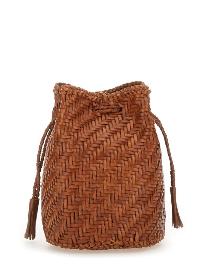 DRAGON DIFFUSION "POMPOM DOUBLE JUMP TAN" BAG