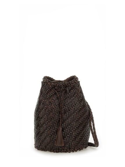 DRAGON DIFFUSION "POMPOM DOUBLE JUMP TAN" BAG