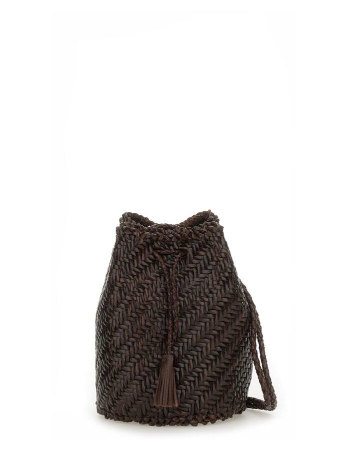 DRAGON DIFFUSION "POMPOM DOUBLE JUMP TAN" BAG