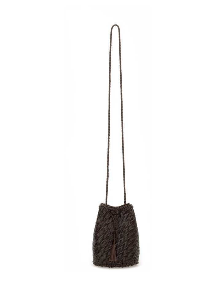 DRAGON DIFFUSION "POMPOM DOUBLE JUMP TAN" BAG