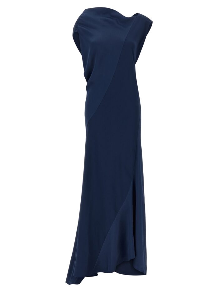 alberta ferretti draped asymmetrical dress Alberta Ferretti Draped Asymmetrical Dress