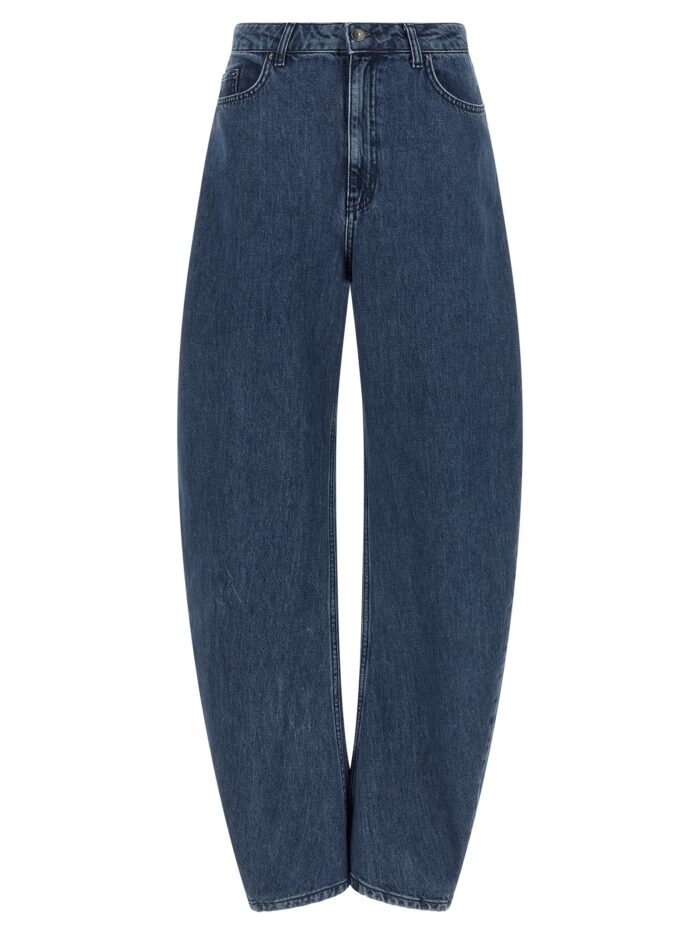 rotate birger christensen 'draped barrel leg' jeans ROTATE BIRGER CHRISTENSEN 'Draped Barrel Leg' Jeans