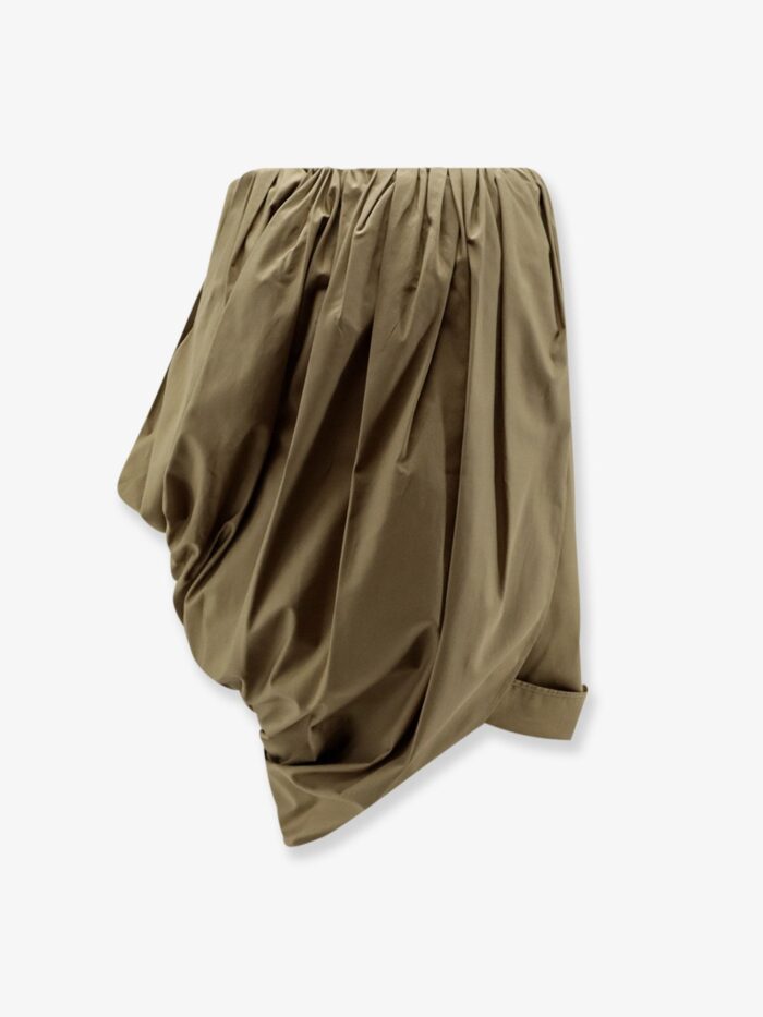 CHLOE' Draped Cotton Skirt