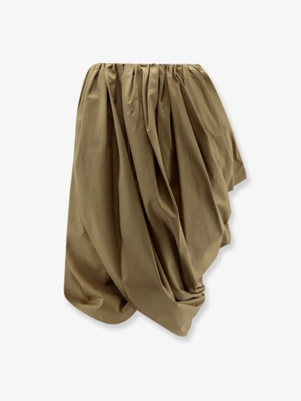 CHLOE' Draped Cotton Skirt