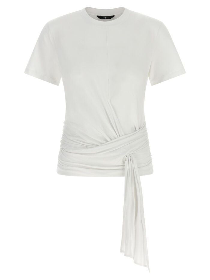 7 for all mankind draped detail t shirt 7 FOR ALL MANKIND Draped Detail T-shirt